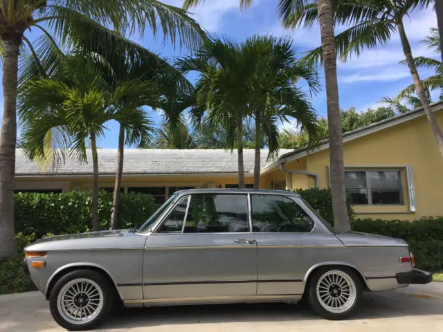 1976 bmw 2002,tii engine,$10,000,silver paint job.5 speed.a/c, $45,000 spent