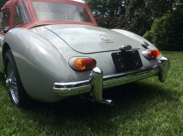 completely restored rare 1962 mga mkii roadster in dove grey over red leather