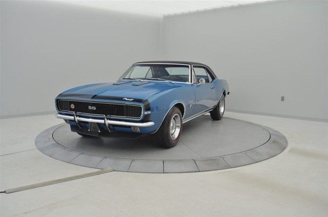 67 camaro rs/ss 396ci/325hp m21 close ratio 4 speed marina blue/white interior