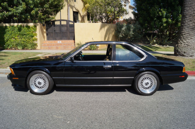 1989 635csi stunning all black color car with 81k miles & a 5 spd manual trans!