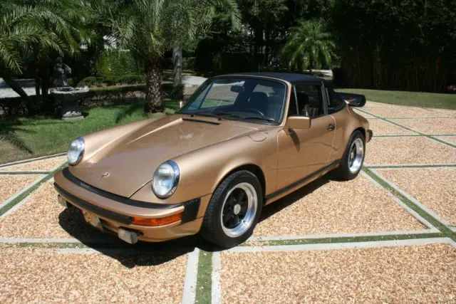1980 porsche 911 targa *74k miles* metallic casablanca beige *original paint*