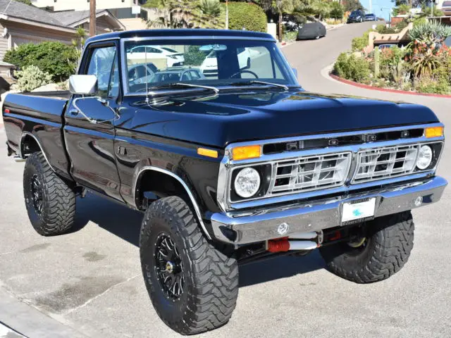 1975 ford f100 black 4x4!
