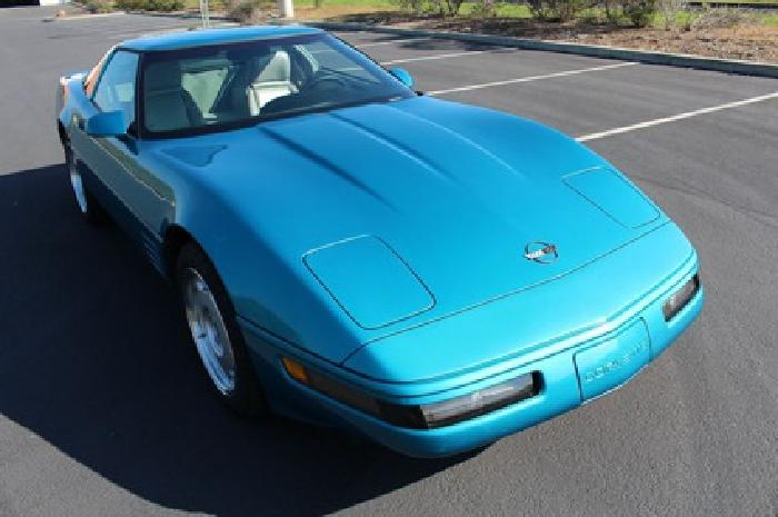 engine v-8 1992 chevrolet corvette coupe teal exterior paint in maspeth, ny