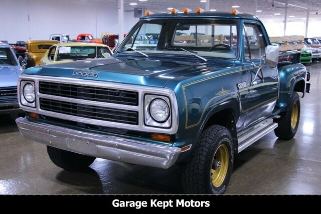1980 dodge warlock power wagon 4x4 teal green sunfire pickup truck 360 v8 27603