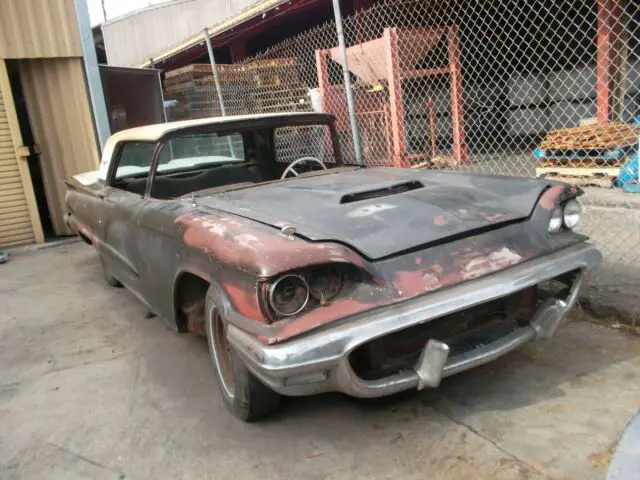 1960 ford thunderbird rare "j" code 430 engine 2 door hardtop project or for pts