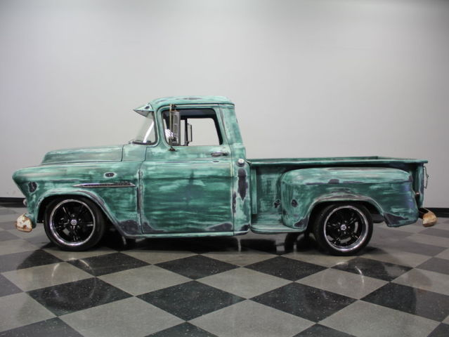 rat rod patina, custom c-10 air ride susp, tbi 350 v8, auto, pwr steer, slammed!