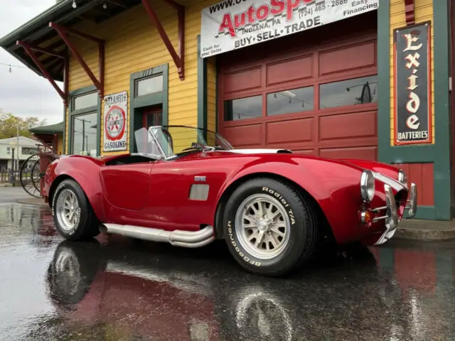 1965 shelby cobra factory 5 shelby cobra 5.0 pro-charged v8 7232 miles burgundy