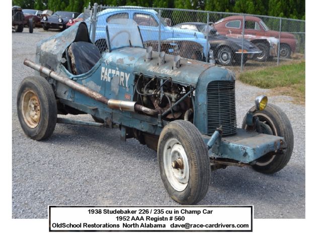 pre-war hill climb or road race this 1938 studebaker aaa sanctioned race car