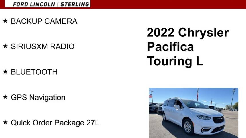 2022 chrysler pacifica touring l