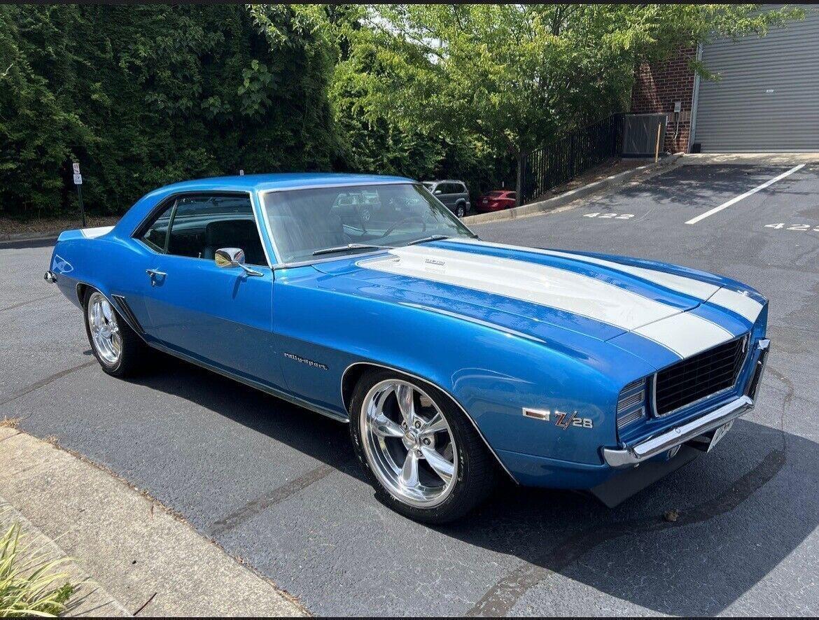 1969 chevrolet camaro rs z28 tribute 5 speed lamans blue 6500 miles