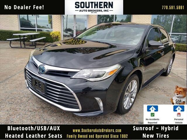 2018 toyota avalon hybrid limited