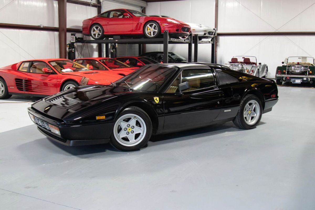 used 1986 ferrari 328 gts black coupe 3.2l v8 dohc 32v manual