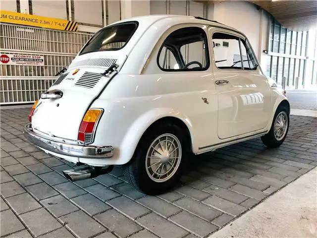 1968 fiat 500 abarth 330 miles white manual