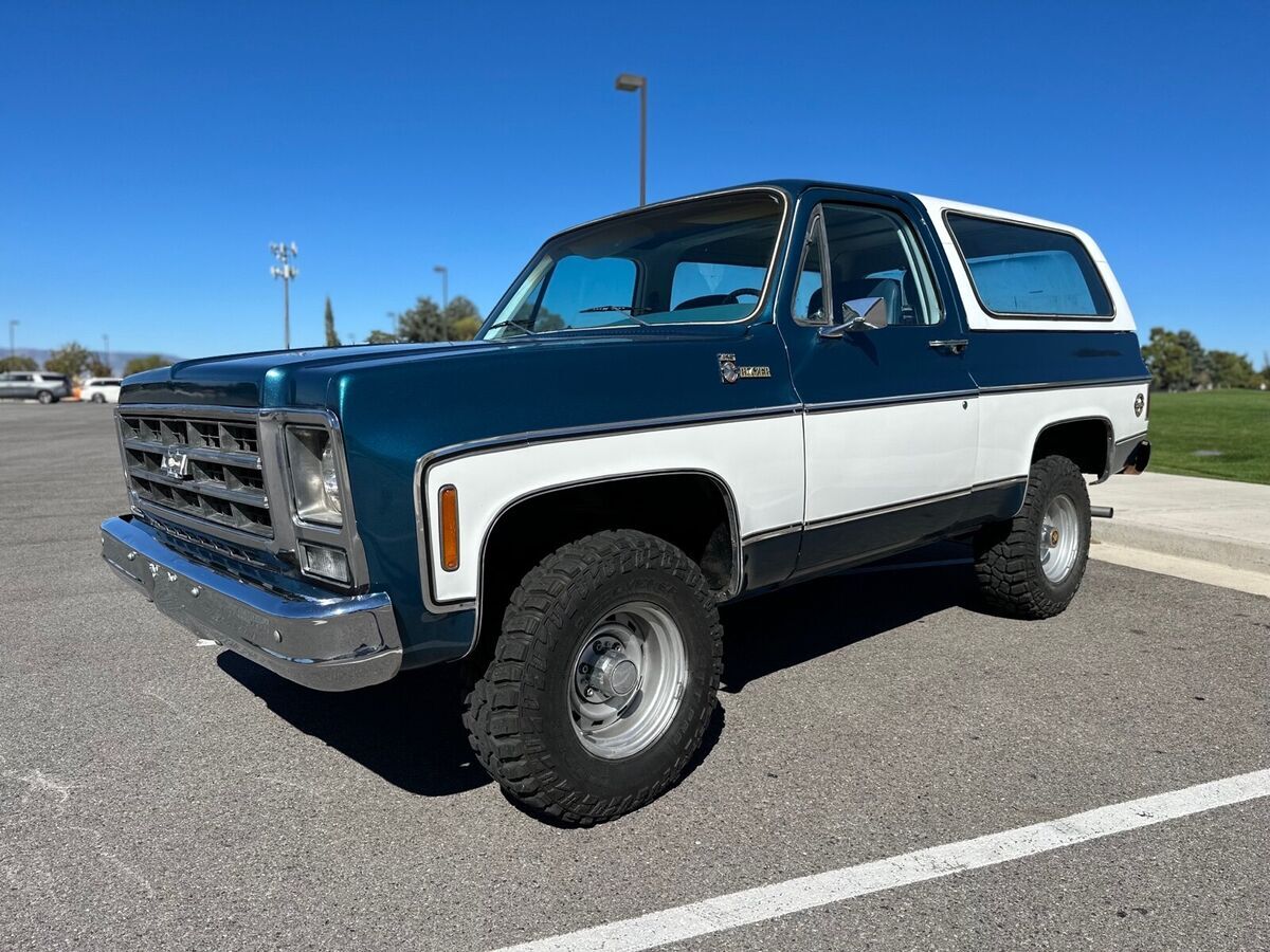 1979 chevrolet blazer k5 suv blue 4wd automatic cheyenne