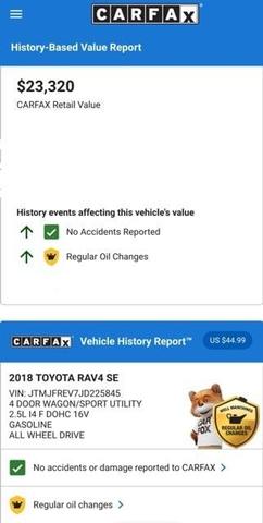 2018 toyota rav4 se