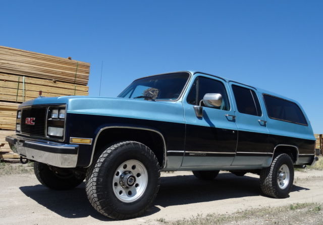 classic 1989 gmc suburban 2500 4x4 sle edition, 1 family, 90k original miles