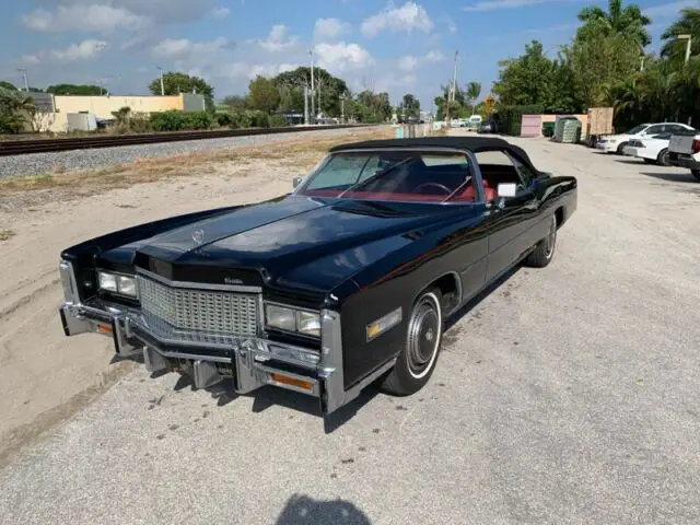 1976 cadillac eldorado 68014 miles black v8 500-4v 190hp or 500-efi 215hp sele