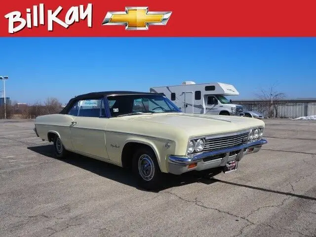 1966 chevrolet impala convertible 15130 miles yellow convertible automatic