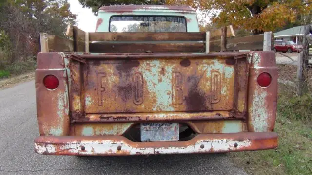 1959 ford f100 truck fleetside alabama barn find perfect patina