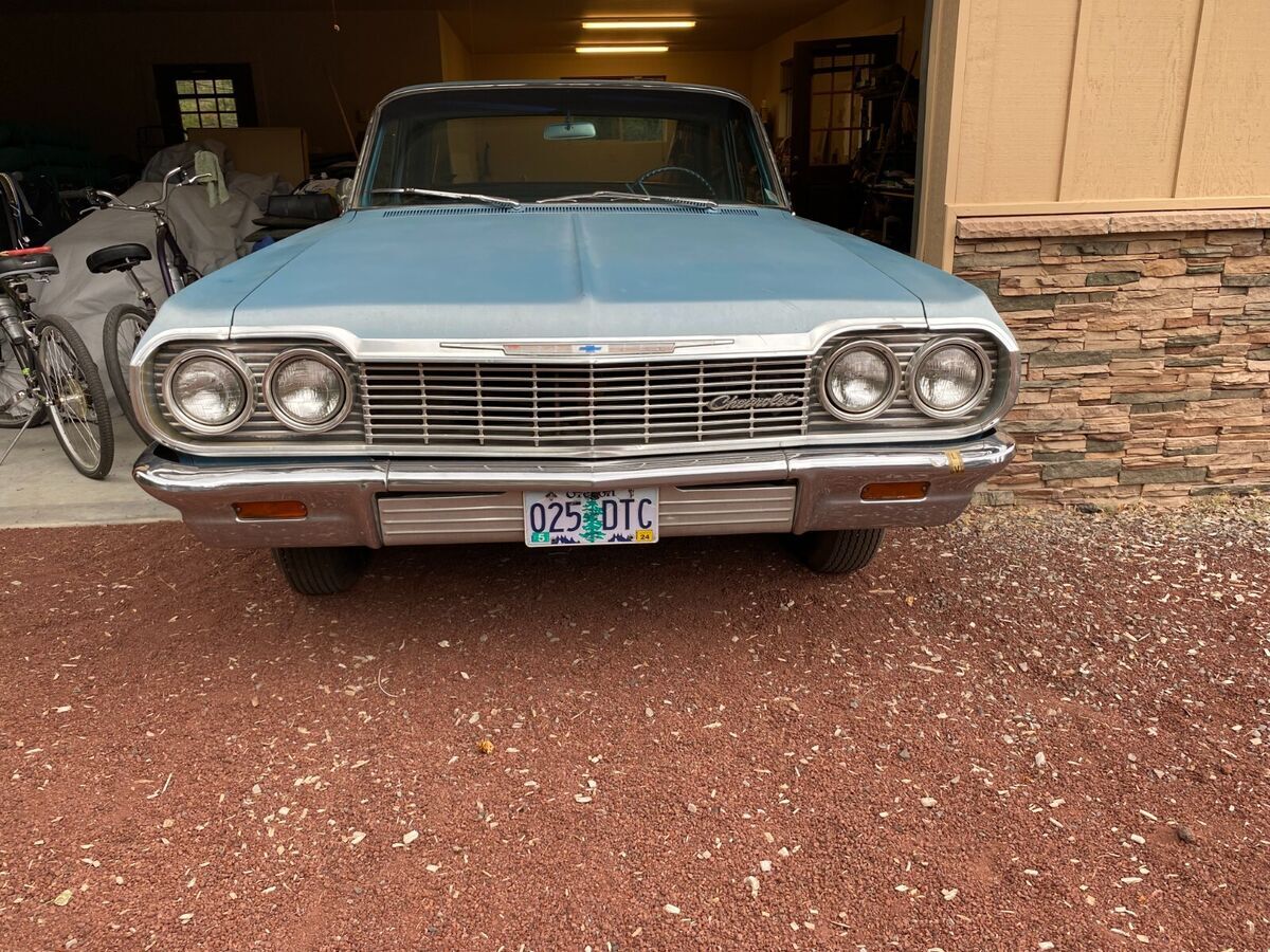 1964 chevrolet bel air 210 - 2nd owner project car all original , garaged 40 yrs