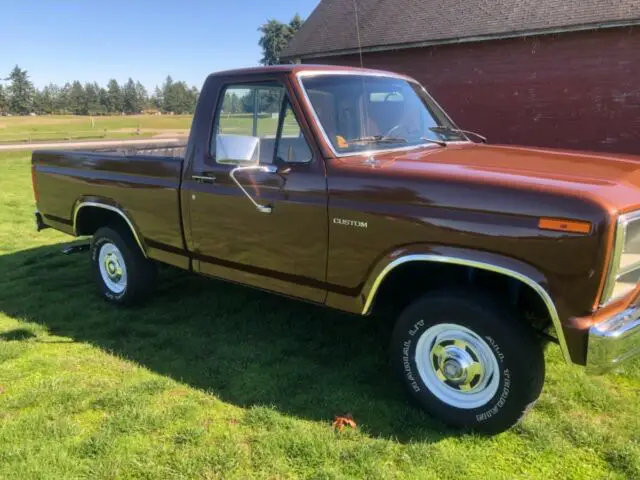 1980 ford f-150 4x4 custom short bed 302 automatic rust free classic no reserve