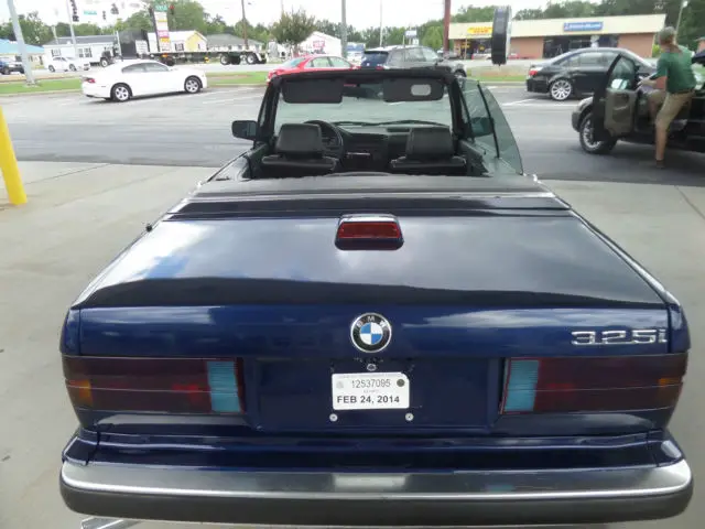 1988 bmw 325 ic - 3 series convertable - blue