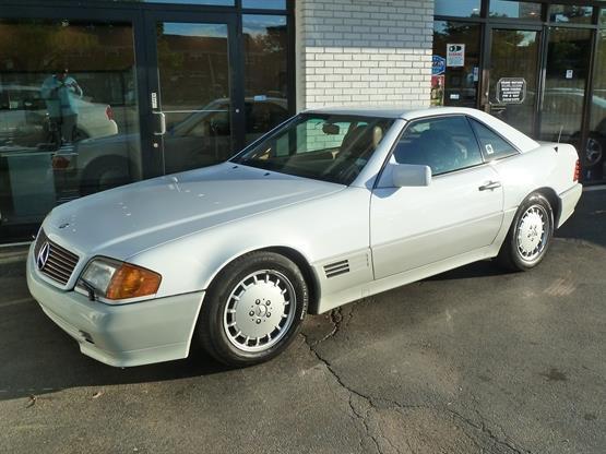 1992 mercedes-benz 500-class 500sl 2dr convertible white luxury car outlet 630-4