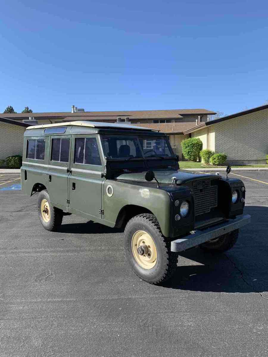 1967 land rover serie ii a 109 coupe green 4wd manual