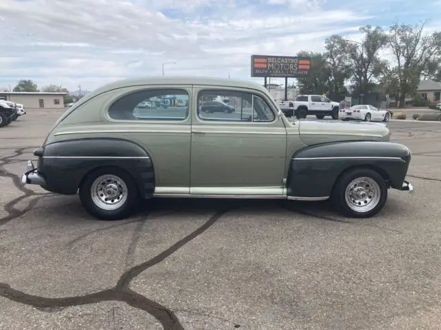 1946 ford super deluxe coupe green rwd automatic