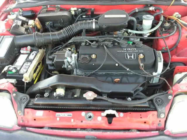 honda crx (1989) dx (red) low mileage