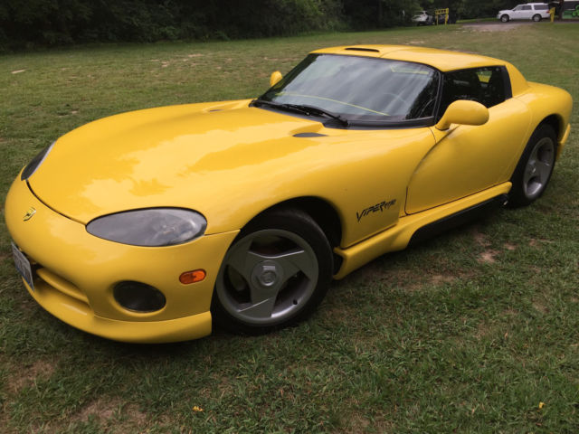 1994 dodge viper rt/10 - no reserve - rare yellow & 3 piece hard top