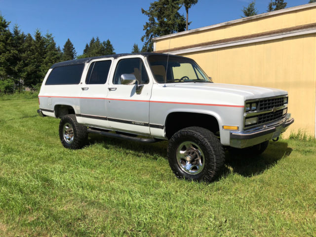 1989 chevy suburban 2500 silverado 350 factory ac 4wd rust free no reserve