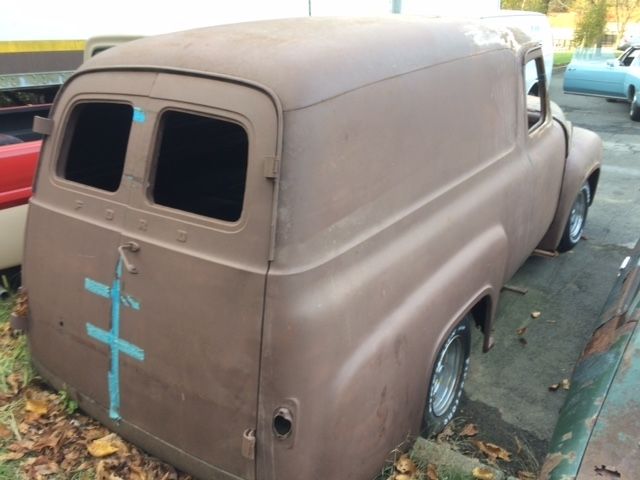 1954 ford f-100 panel truck v8 auto project truck custom v8,steering