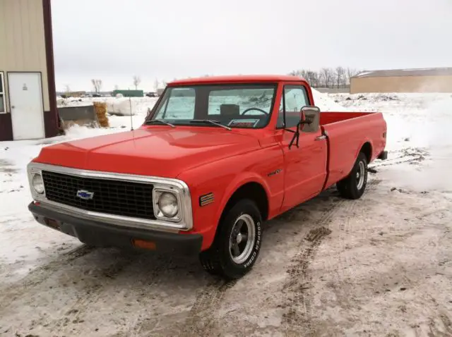 1972 c-10 chevrolet chevy 1/2 ton long bed pickup truck 2 wheel drive survivor
