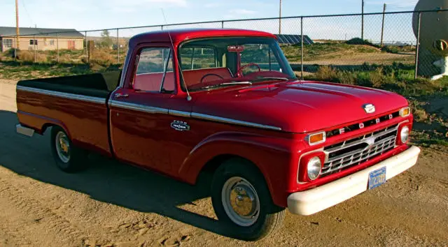 ford 1966 f100 red california truck excellent cond no rust runs great rebuilt !
