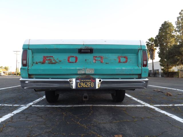 65 f100 custom cab pick-up canned ham hauler farm work truck daily hot rat rod