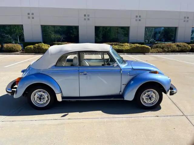 1978 volkswagen super beetle convertible blue rwd manual