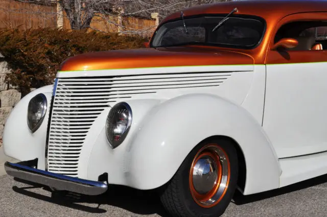 1938 ford tudor custom street rod! all metal