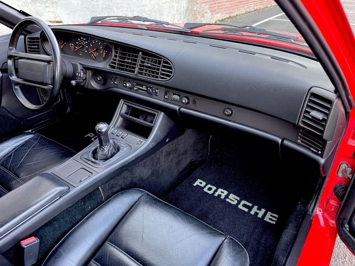 1986 porsche 944 turbo 951 beautiful guards red over black look!!!