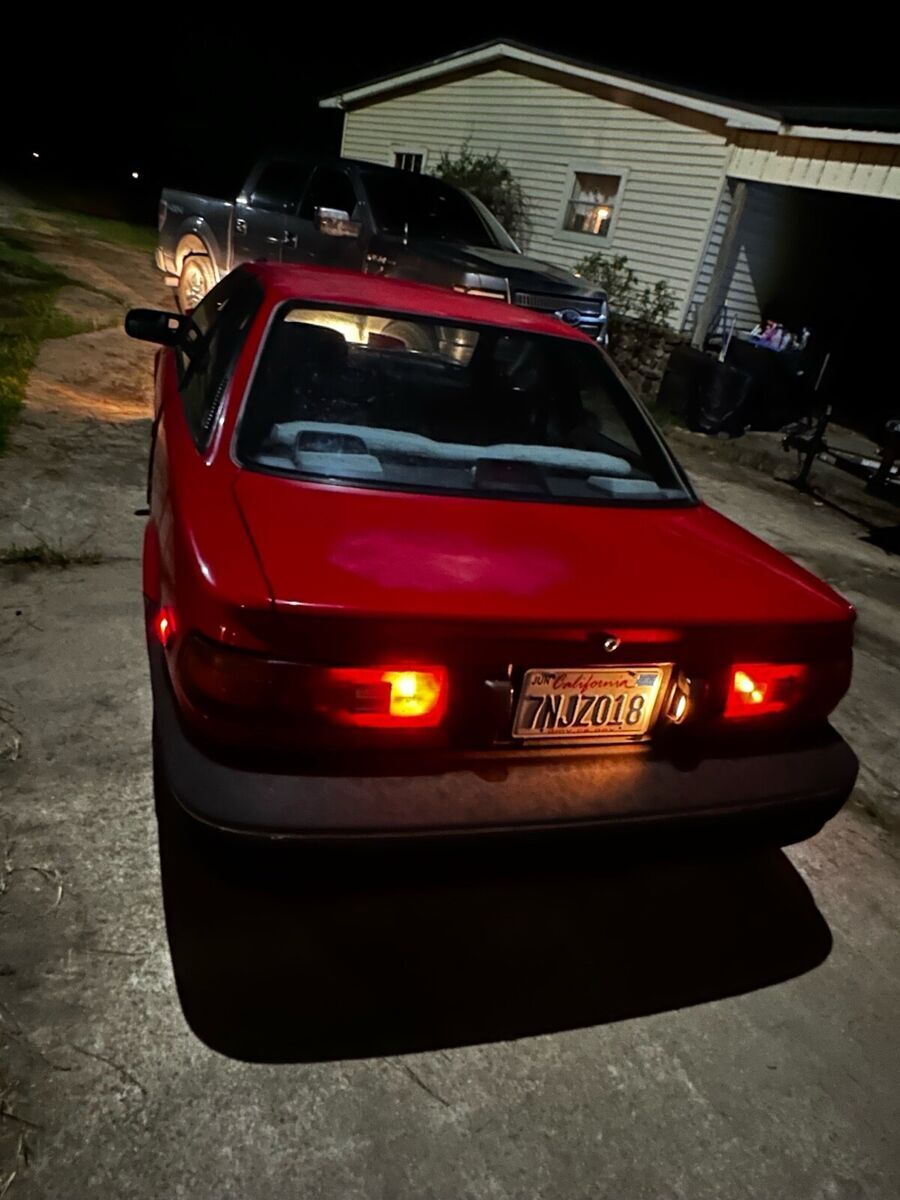 1988 toyota corolla coupe red sr5