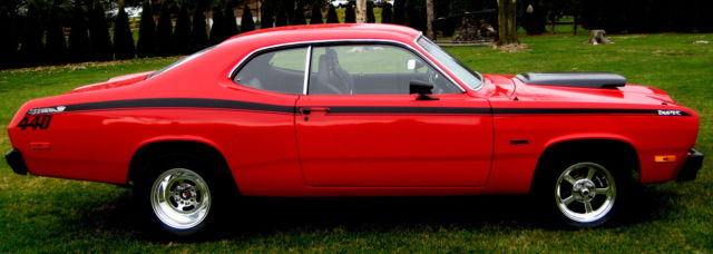 1974 coupe resto-mod,red/blk,fresh 451 stroker w/500hp,727trans,8 3/4rearw/410's
