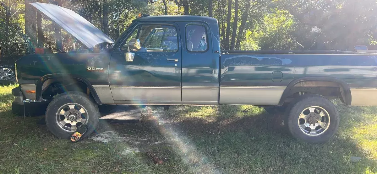 1993 dodge w-series pickup green w200