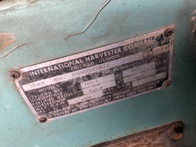 international scout 800 1969 sport top