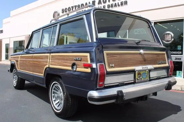 1990 jeep grand wagoneer limited 4x4 111,400 miles baltic blue suv 5.9l 8-cyl en
