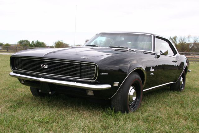 68 camaro big block 396/375hp rs/ss black/black