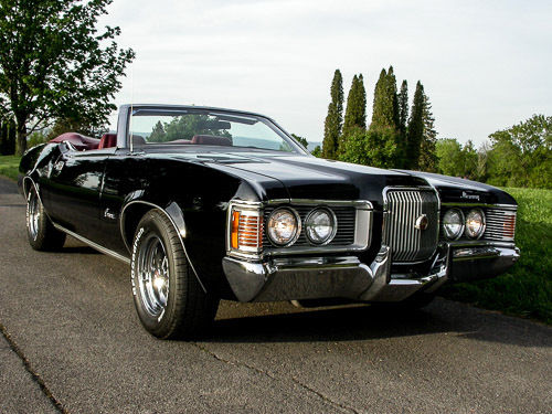 black beauty!!! 1971 mercury cougar xr7 convertible
