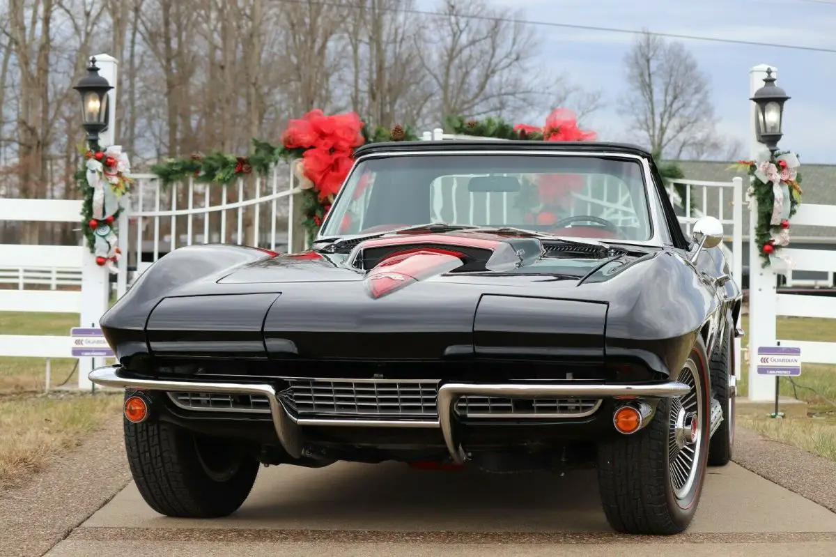 1967 chevrolet corvette convertible 427-tuxedo black