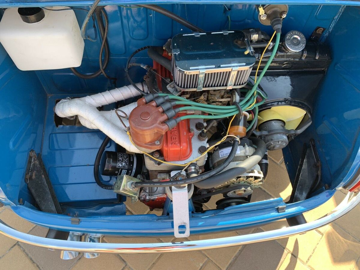 1962 fiat 600 coupe blue rwd manual abarth inspired hot rod micro car