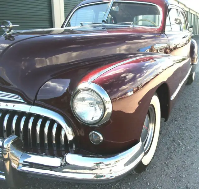 beautiful 1947 maroon buick roadmaster in nice condition