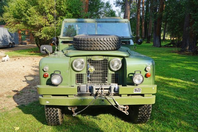 1965 land rover 109 77,658 miles british racing green pickup truck manual